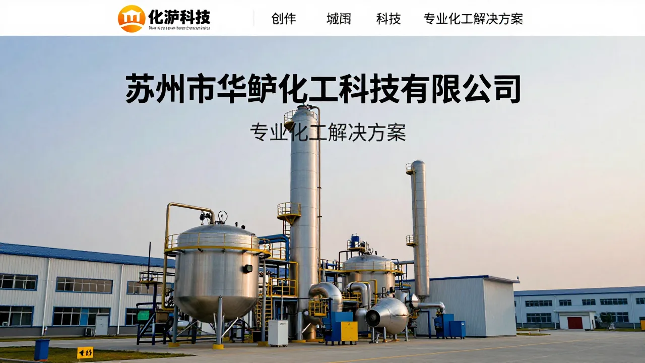 苏州市华鲈化工科技有限公司 首页主视觉